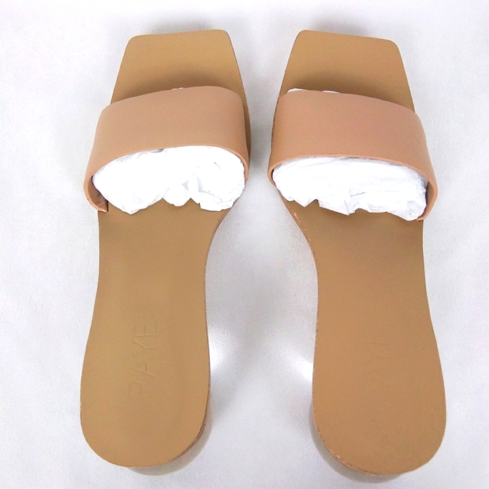 📦 Sale - RAYE Chorus Tan Glass Heeled Sandals – Women's Size 8